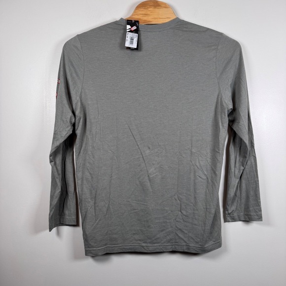 Adidas Indiana Hoosiers Long Sleeve T-Shirt‎ Men's XL Gray NCAA College New - Picture 3 of 6